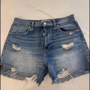 Free People Mekai denim shorts